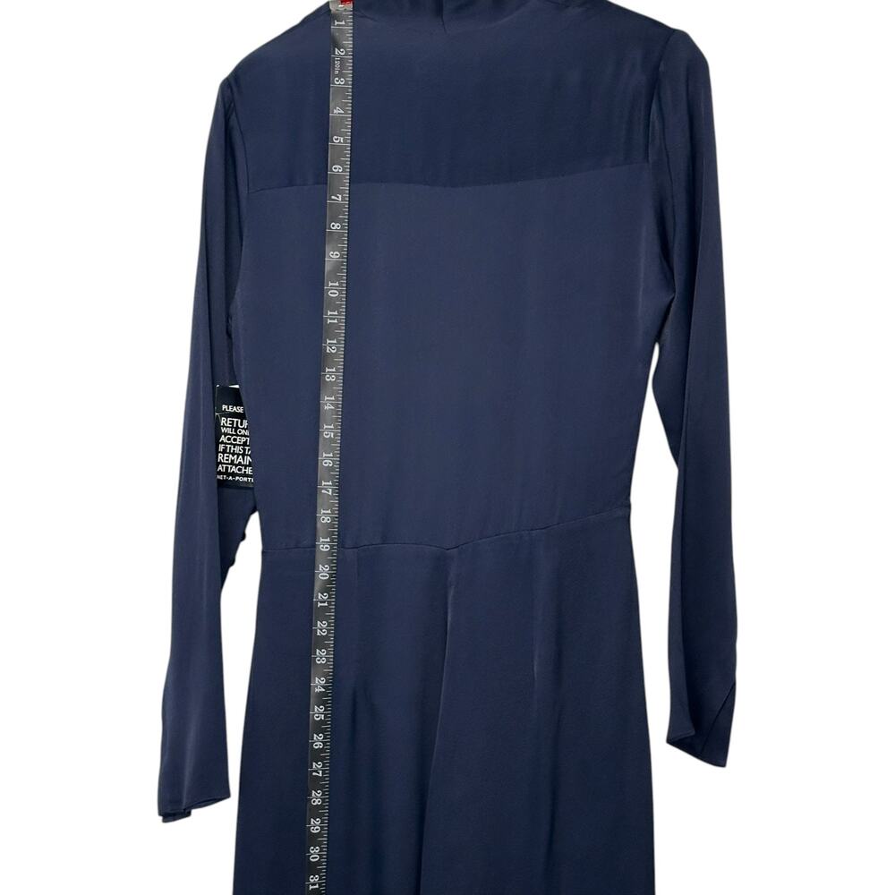 NWT Les Heroines Vanessa Cocchiaro Tina Wrap-Effect Satin Jumpsuit (FR 40 US 8) - Picture 11 of 16